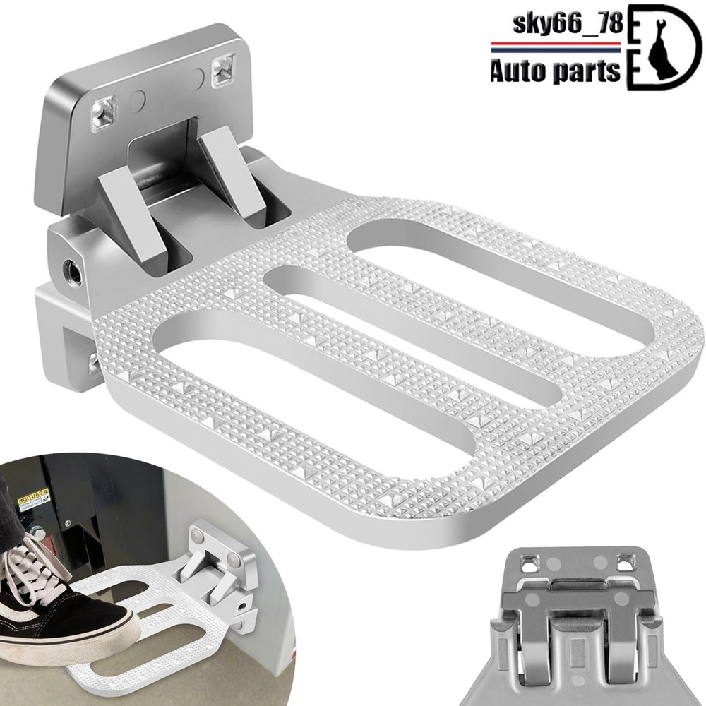 FS2797CH Large Chrome-Plated Folding Step for Trailers, RVs, Buses, Boat, Camper