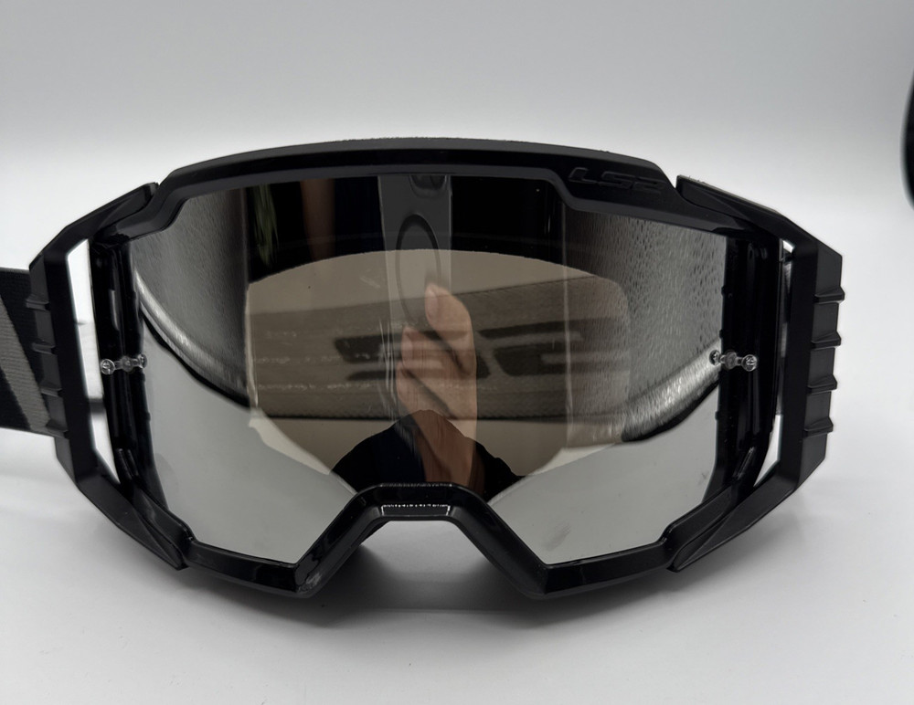 Charger Pro Goggle Black Frame Silver Iridium Lens LS-2