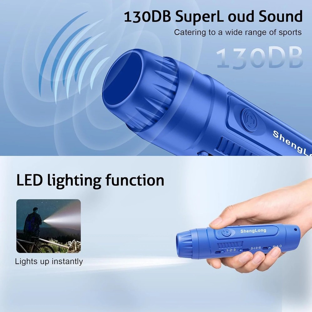 Electronic Whistle with 3 Tones & 3 High Volume Settings - Battery Powered Emerg