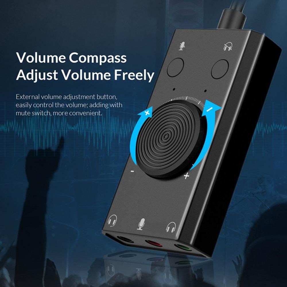 Universal External USB Sound Card For Speaker Microphone Earphone Plug&Play