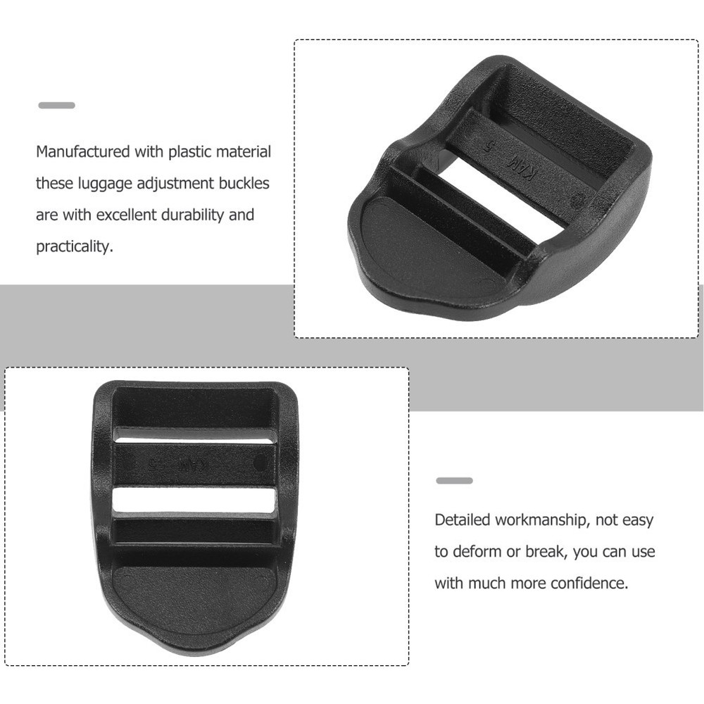 10 Pcs Boat Canvas Buckles Plastic Clips Shoulder Strap Adjustment