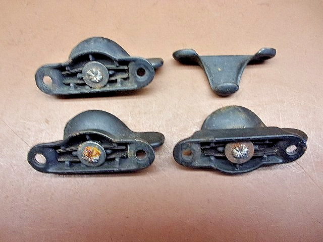 Three (3) Vintage Cast Iron Window Sash Locks One Complete Set Architectural