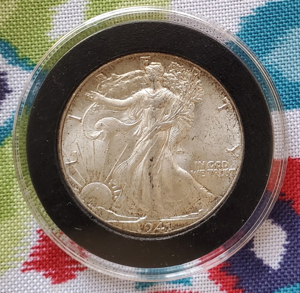 1941 P Silver Walking Liberty Half Dollar 50c