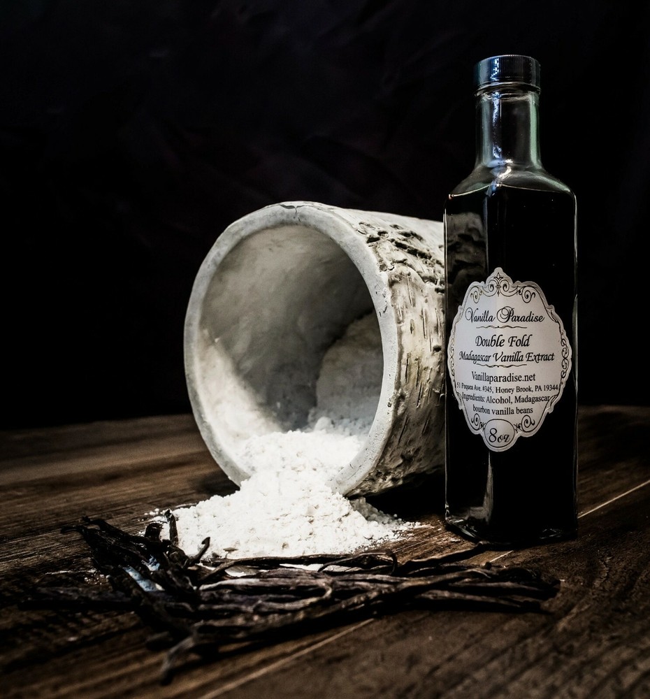 Madagascar Vanilla Extract (Double-Fold 2X) 8oz bottle