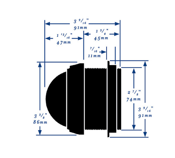 Ritchie V57 Explorer Marine Dash Mount Boat Compass White 12V Lighted 2-3/4"Dial