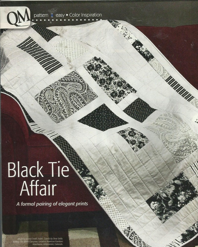 C0069 BLACK TIE AFFAIR  QUILT PATTERN/INSTRUCTIONS