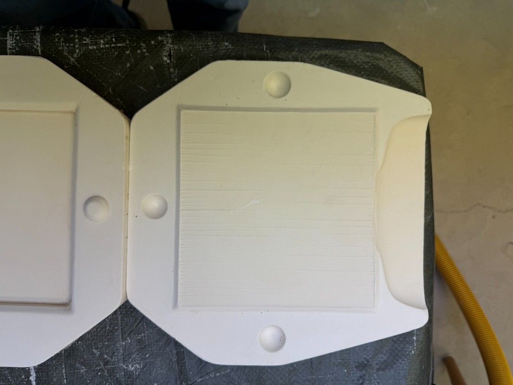 VINTAGE DUNCAN CERAMIC MOLD #DM-513 REVERSIBLE TILE