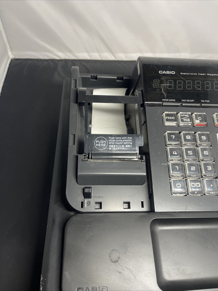 Casio PCR-T280 Electronic Cash Register Working (Missing Part Read)