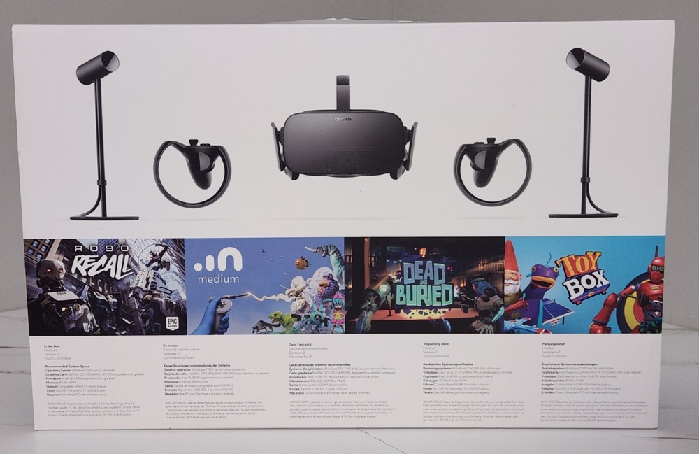 Meta Oculus Rift CV1 virtual reality headset system bundle Brand New Unused