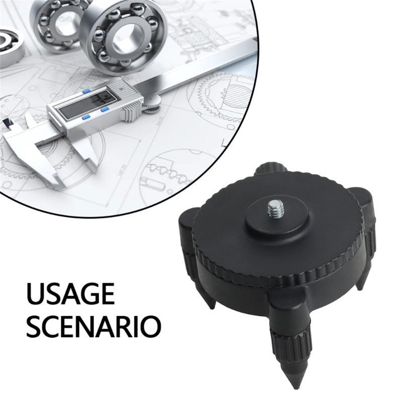 360 Degree Rotation Base Tripod Bracket Replacement Level Meter Base Enduring