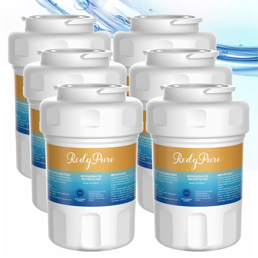 6 Pack Water Filter Replacement For GE SmartWater MWF 469991 469996 Refrigerator