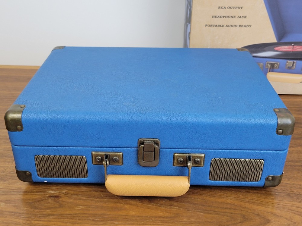 Crosley 3 Speed Record Player Model 1 Blue Tested