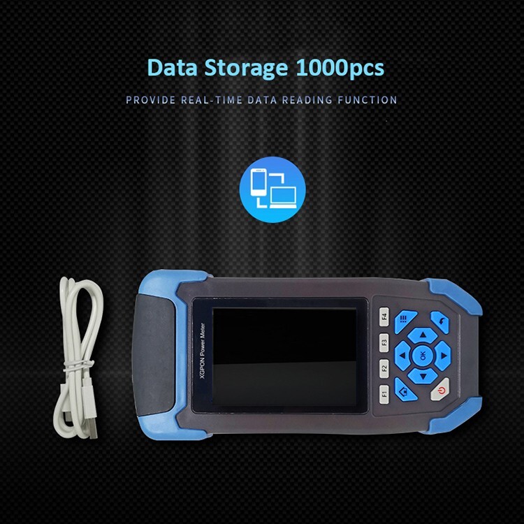 10G PON Optical Power Meter OPM VFL Tester Machine with Data Storage 1000 Items