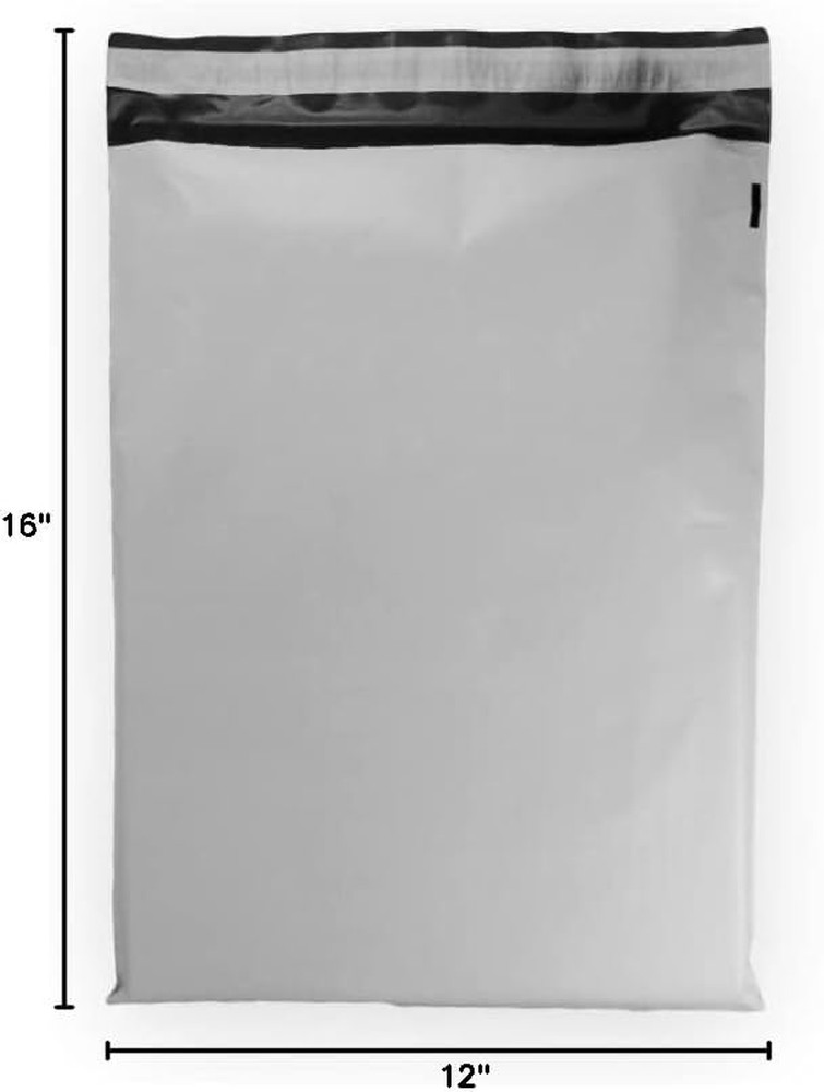 15 12 X 16 White Poly Mailers Size # Self Sealing Bulk Packaging Materials Ship