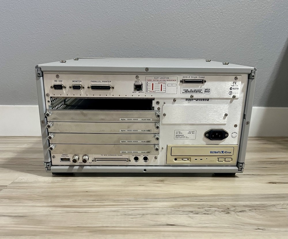 Agilent 16702B 16700 Series Logic Analyzer Frame – Tested & Working – No Modules