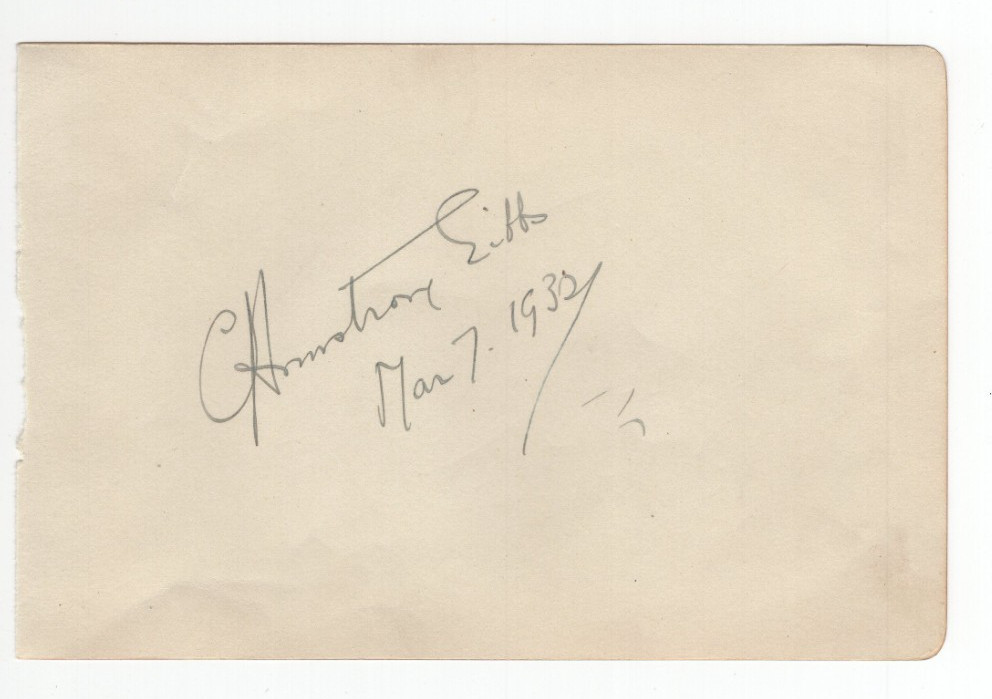 C. Armstrong Gibbs Signed Letter 1932 / Autographed Composer
