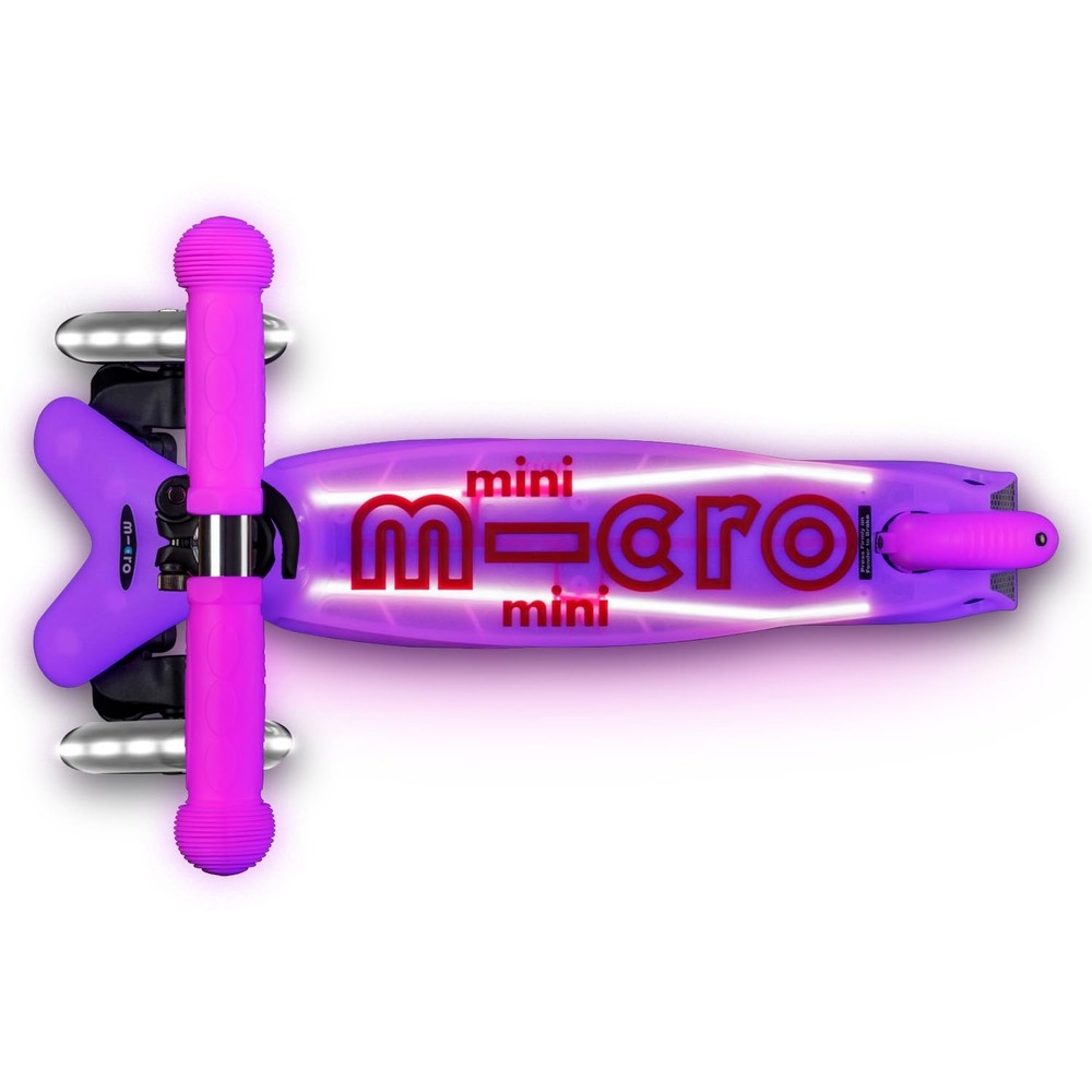 Micro Kickboard | Mini Deluxe Glow Plus LED Scooter | Adjustable Handlebar | ...