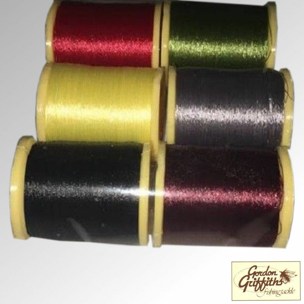 Gordon Griffiths Thread Wisp Microfine 8/0 Mixed 6 Pack Spools 250yd (SHE)