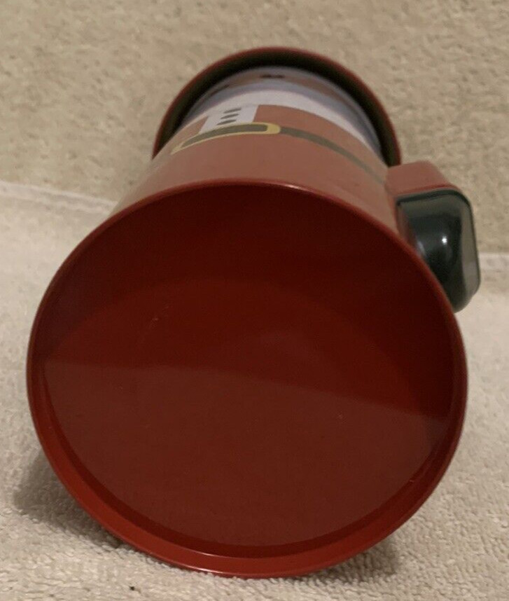 Santa Claus Nutcracker Tin Canister / Box 9.75" - EUC