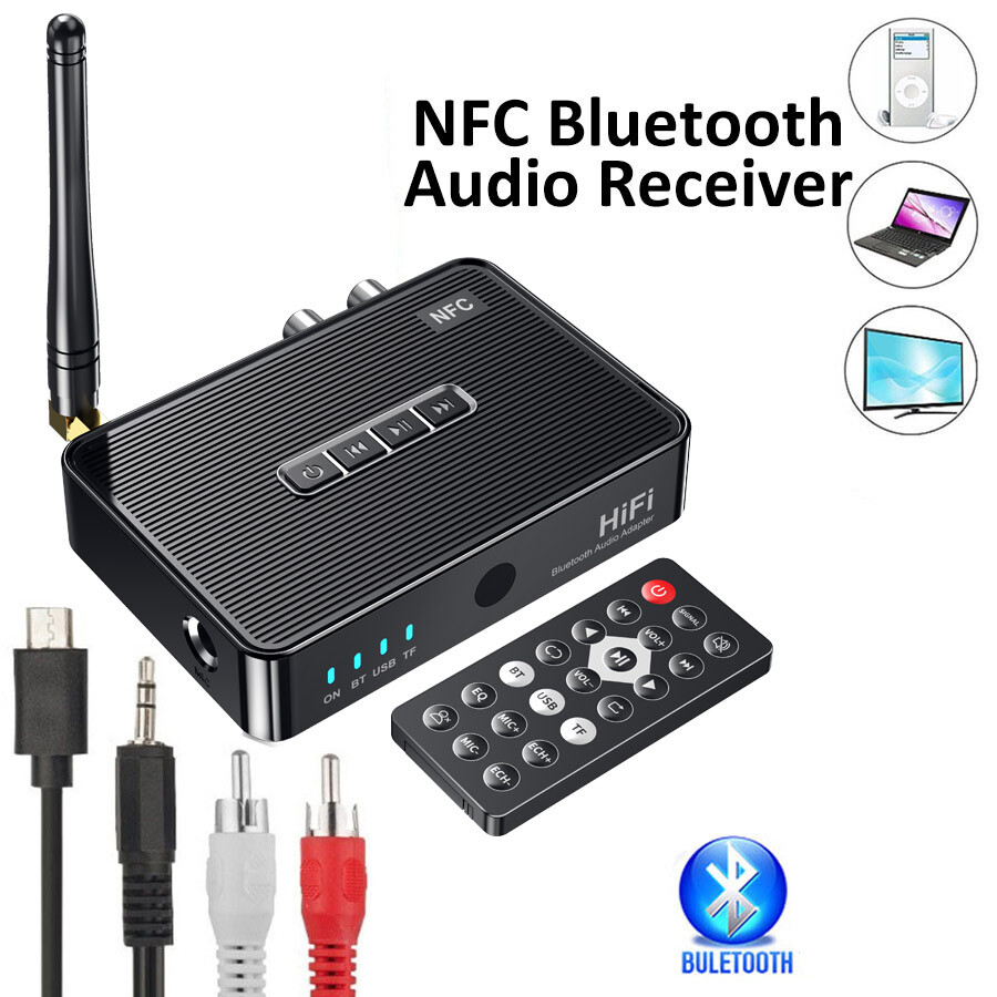 Bluetooth 5.3 Receiver Transmitter 3.5mm AUX/Optical/Coaxial/6.5mm Audio Adapter
