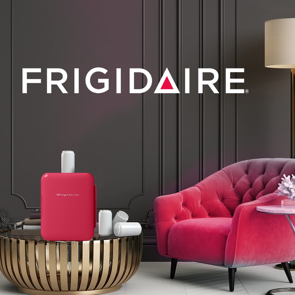 Frigidaire Curtis Retro Mini Compact Beverage Refrigerator For Keeping Office