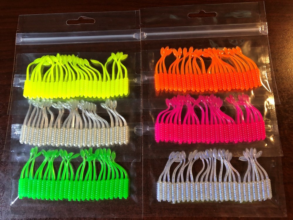 Soft Plastic Baits - Crappie - Panfish - Scented - 24 Count - 2" Crappie Dancer