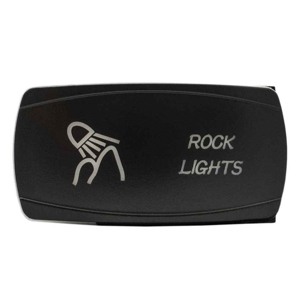 ORANGE LED Horizontal ROCK LIGHTS Rocker Switch 4WD 4X4 UTV Waterproof