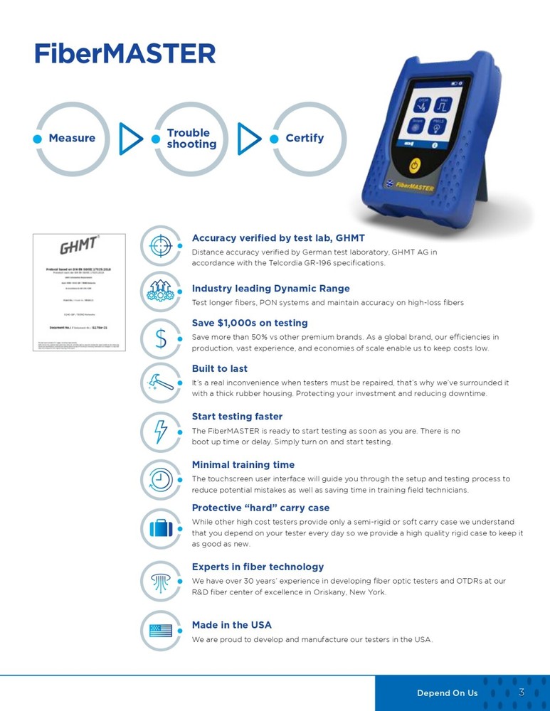Trend Networks FiberMASTER Power Meter / Light Source R240-LSIV
