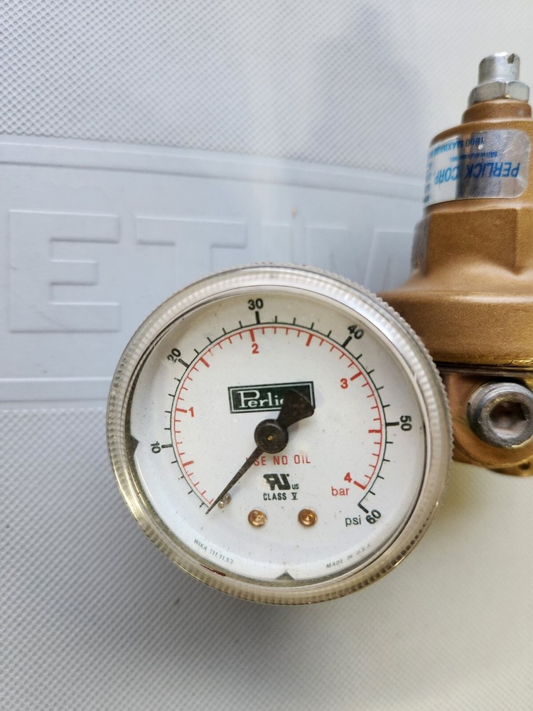 Perlick Regulator - 40115 CO2 with 60 Psi Guage