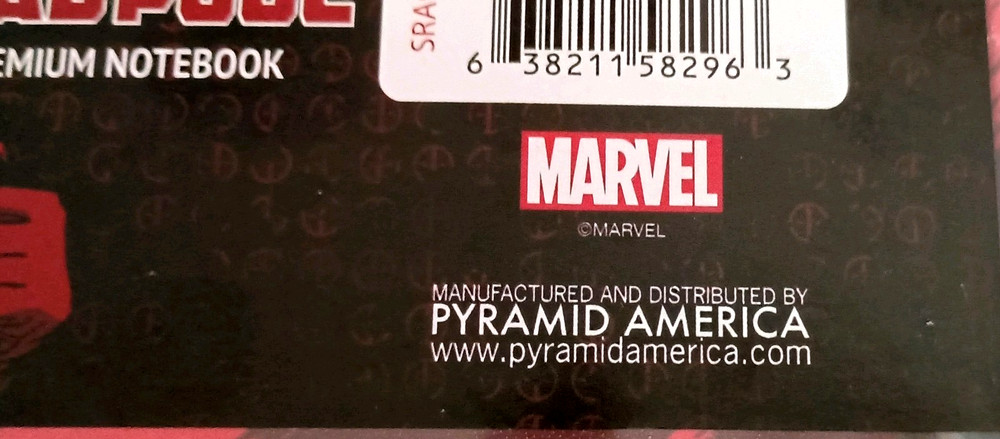 Marvel Deadpool Premium Notebook Diary & Pen Gift Set New NOS 2017
