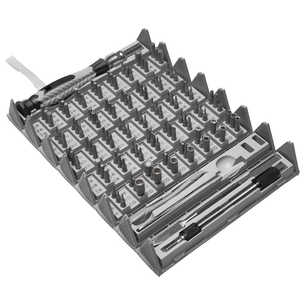 126 Precision Electronics Repair Kit with Roll Case Magnetic Bit Driver Set Tool