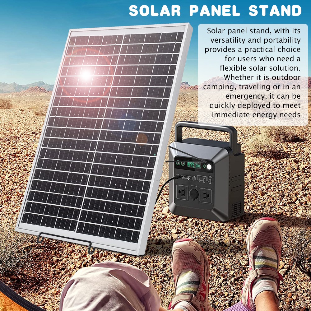 Adjustable Foldable Mounting Bracket Metal Hardware For Solar Panel Camping Home