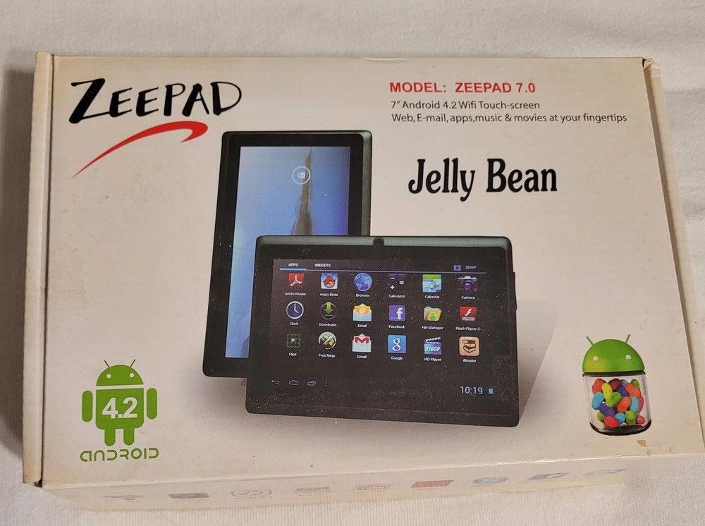 Zeepad 7.0 Android Tablet w/ Box & Case — Pink — Good Condition