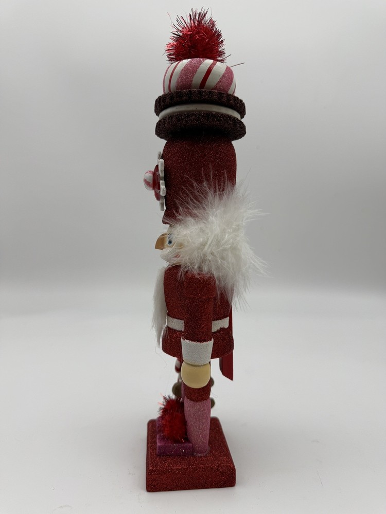 Kurt Adler 12" Red Glitter Gingerbread Nutcracker Cookie Hat