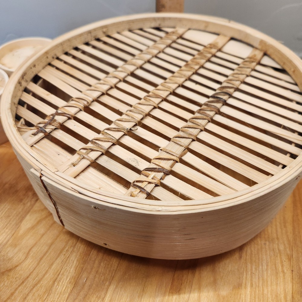 10 Inch Bamboo Steamer With 5 Mini Dimsum + Chopsticks