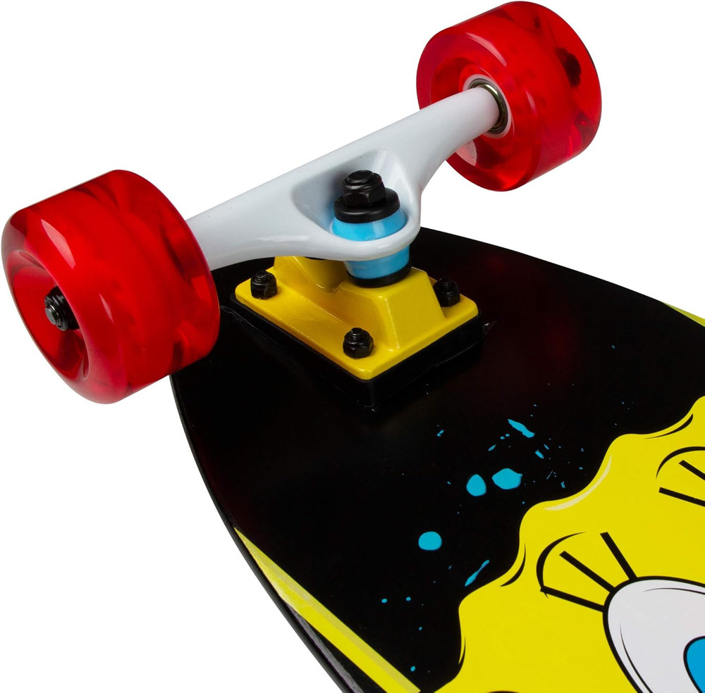 Spongebob 36" Longboard Skateboard – Durable Maple Deck, Smooth PU Wheels, Great