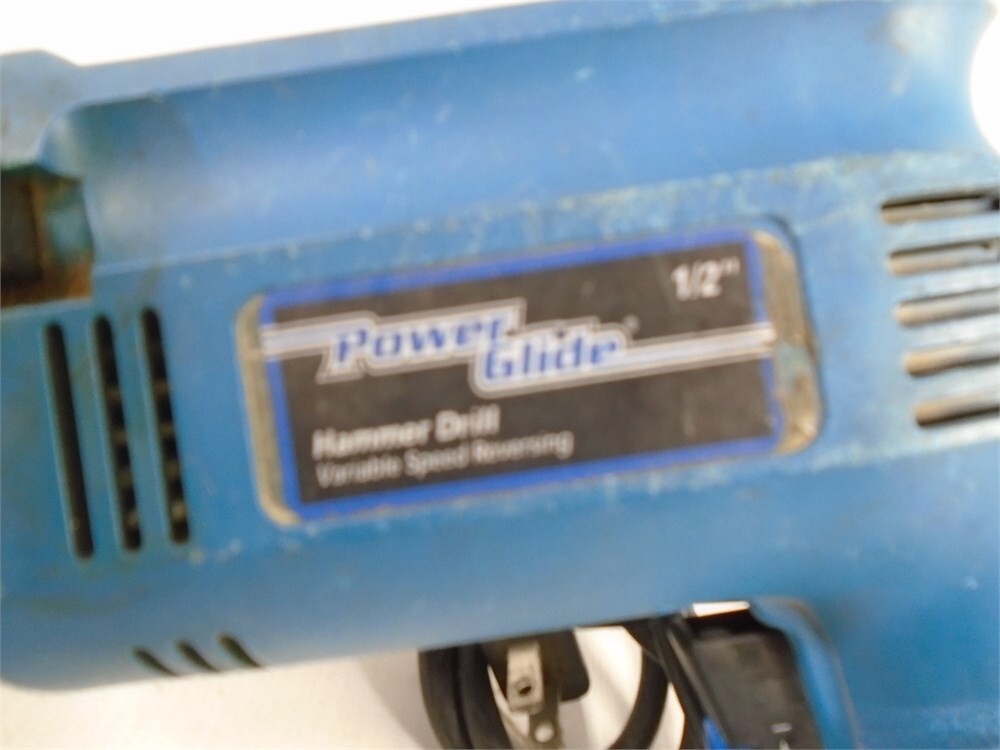Power Glide 1/2” Hammer Drill Model 60109800 Variable Speed Reversible