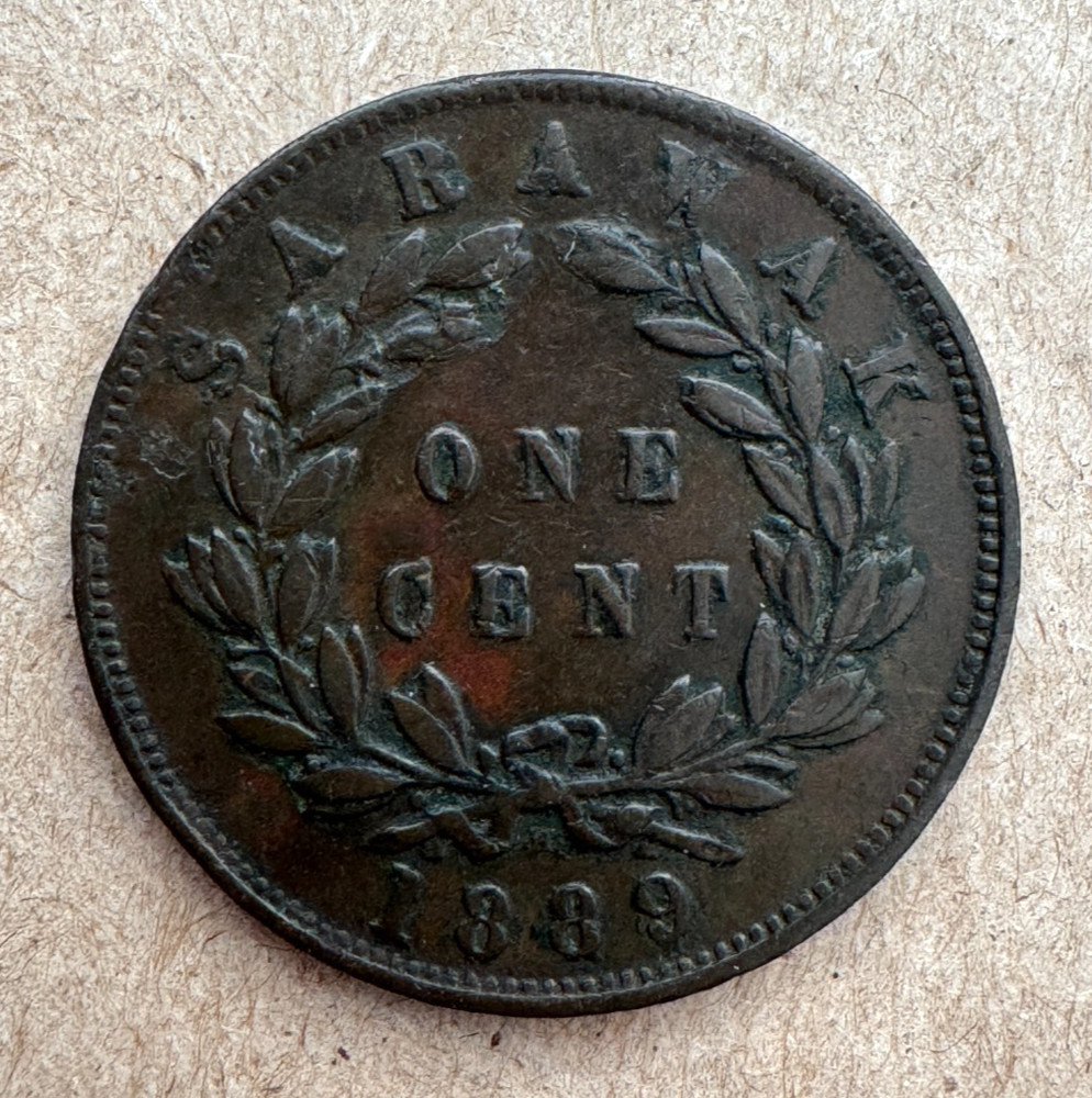 Sarawak, Cent, 1889 H, KM#6