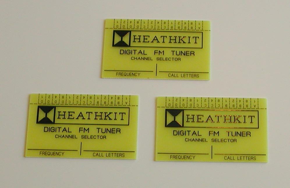 Heathkit AJ-1510 Programming Cards