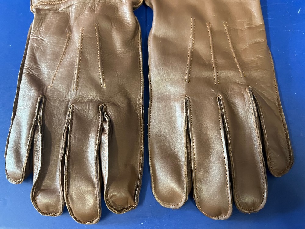 ROYAL AIR FORCE 1941 PATTERN SLANT ZIP FLYING GAUNTLETS -LARGE