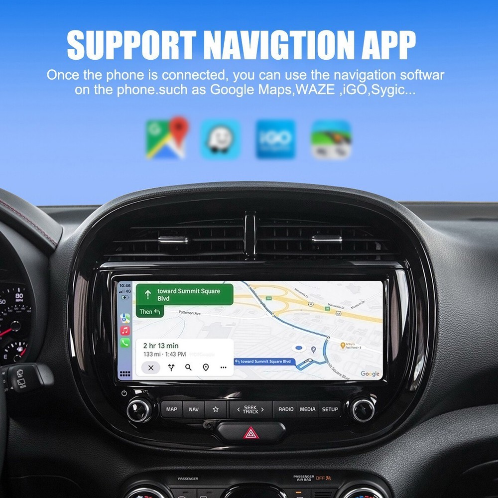 2-in-1 Wired to Wireless CarPlay Adapter /Android Auto Adapter Plug & Play
