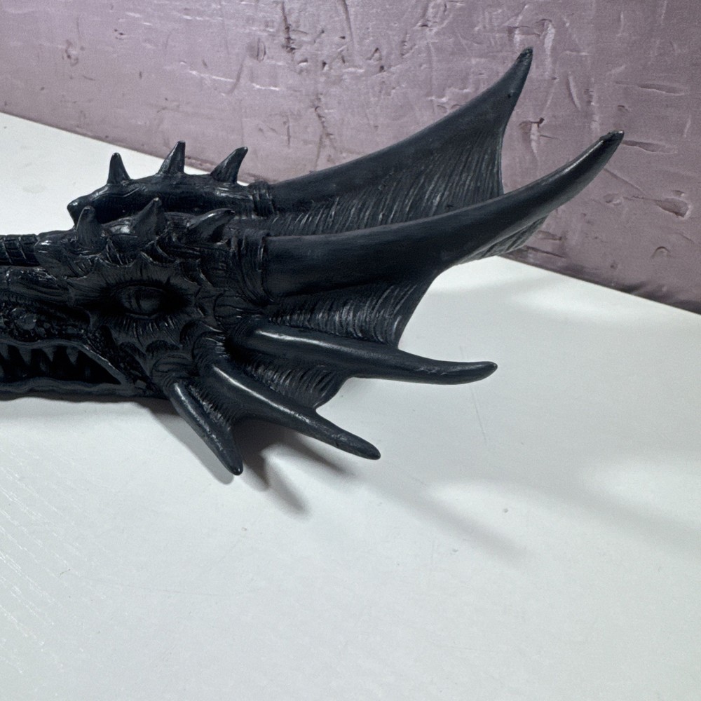 Dragon Head Incense Burner Black Marked M.C.