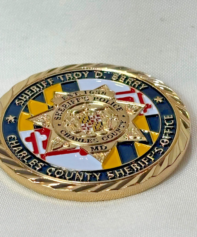 Charles County Sheriff's Office Challenge Coin CCSO Pride MD