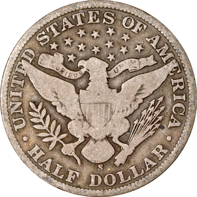 1902-S Barber Half Dollar