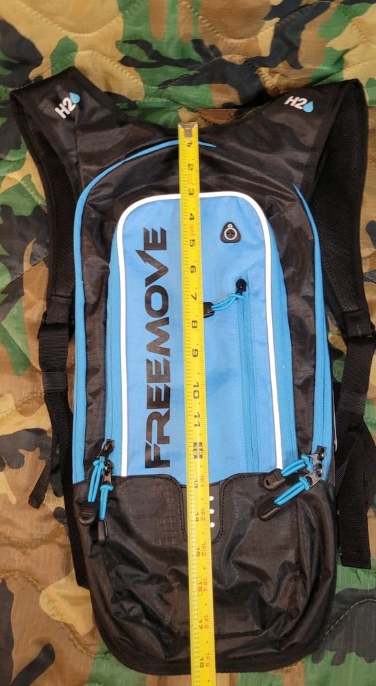 Freemove Hydration Pack Blue Light Weight No Bladder