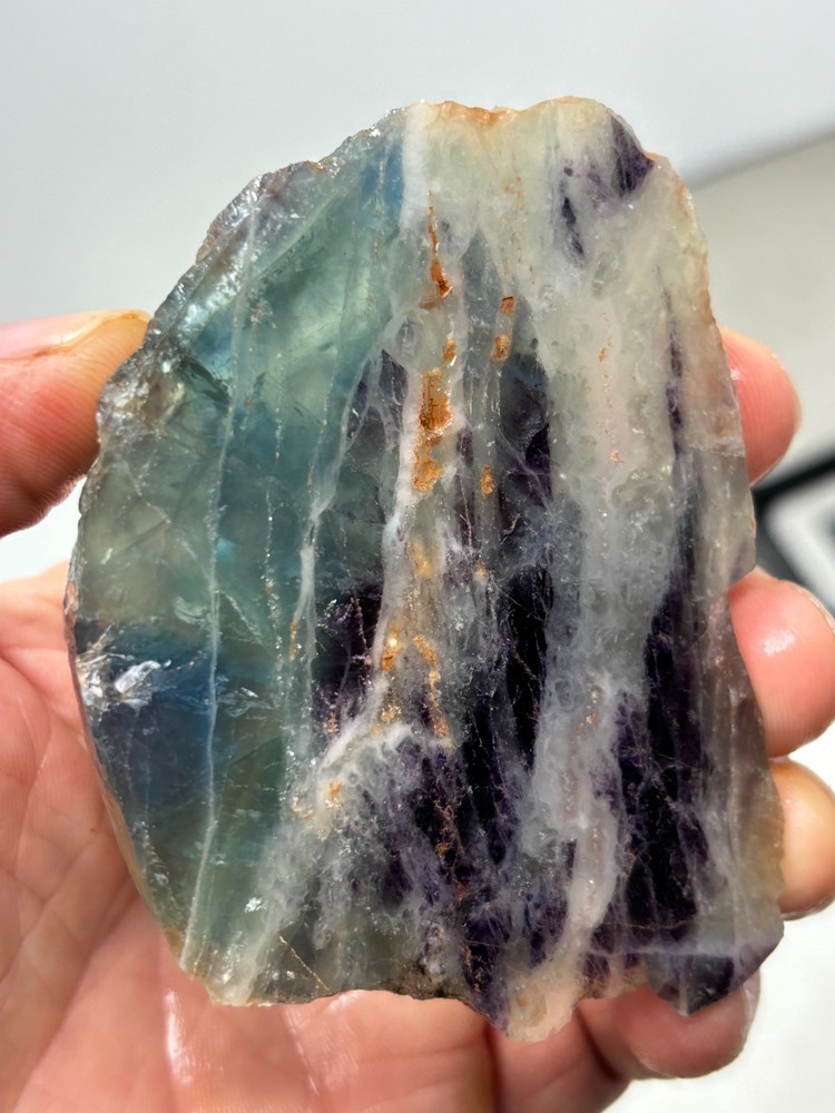 Fluorite slab Cabbing Lapidary Combo Ship Avail