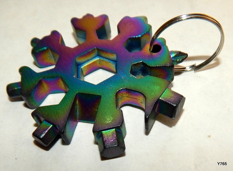 18-in-1 Snowflake Shape Keychain Multi-Tool