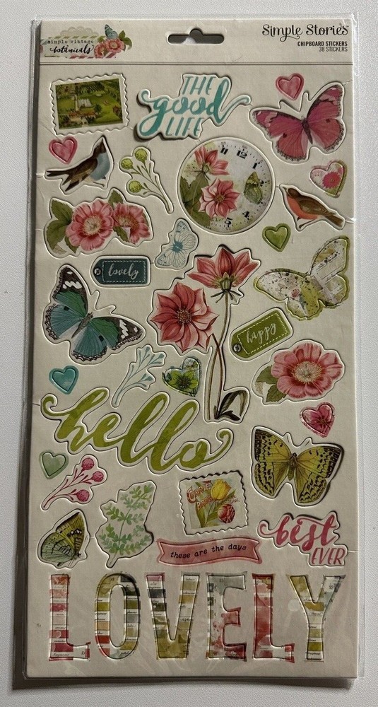 Simple Stories Chipboard Stickers-Multiple Variations-You Choose