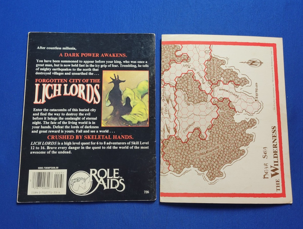 Lich Lords with Map Adventure Module - Role Aids