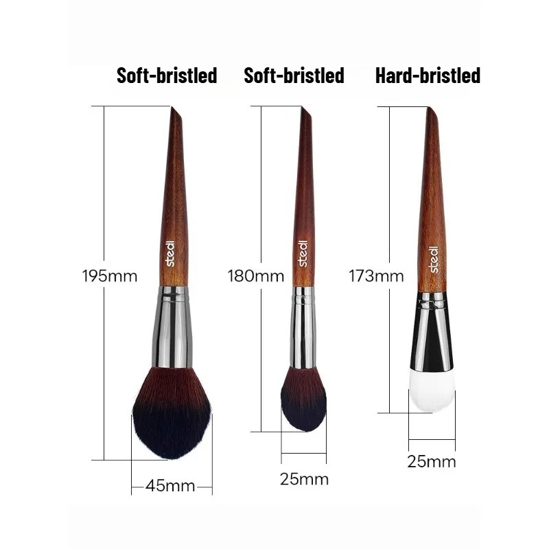Stedi Hobby Model Tools Dust Removal Soft/Hard Bristled Brushes 3pcs Combo Set